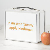 Im Notfall: wenden Sie Güte an Metall Brotdose (Beispiel)