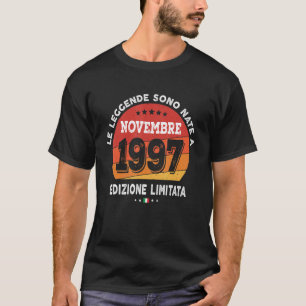 Im November 1997 Geboren 25. Geburtstag 25 Jahre T-Shirt