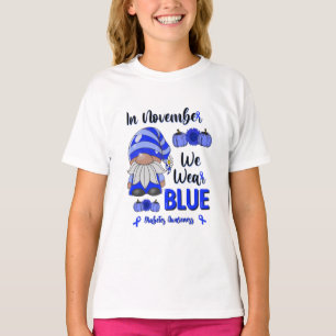 Im November tragen wir Blau: Bewusstsein für die T-Shirt