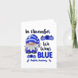 Im November tragen wir Blau: Das Bewusstsein für d Dankeskarte