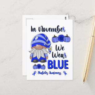Im November tragen wir Blau: Das Bewusstsein für d Postkarte