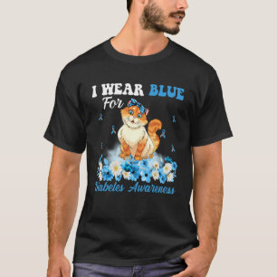 Im November tragen wir Blau Katze Typ-1-Diabetes-B T-Shirt