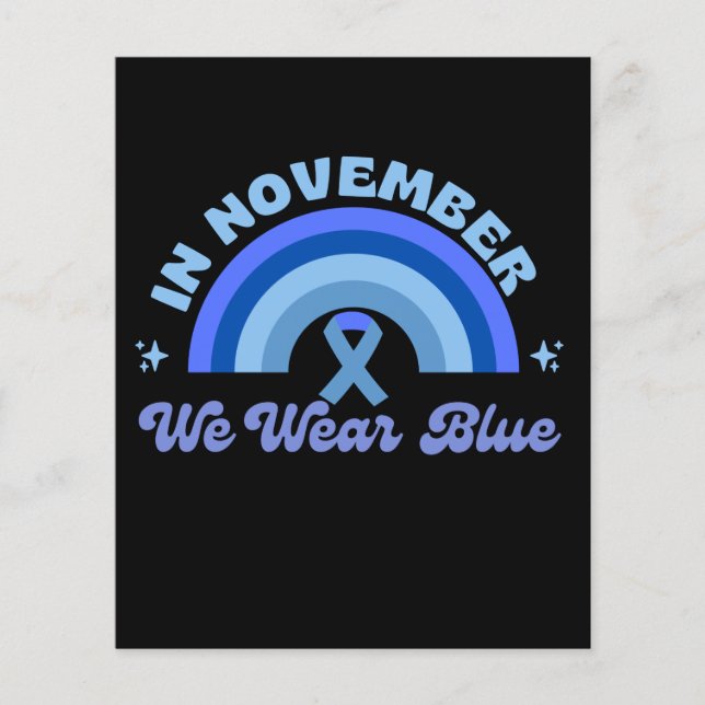 Im November tragen wir Blau, Regenbogen (Vorderseite)