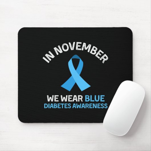Im November tragen wir Blaue Diabetes-Auszeichnung Mousepad (Mit Mouse)