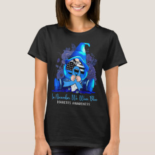 Im November tragen wir blaue Gnome Diabetes-Bewuss T-Shirt
