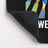 Im November tragen wir blaue Hände Diabetes Bewuss Mousepad (Ecke)