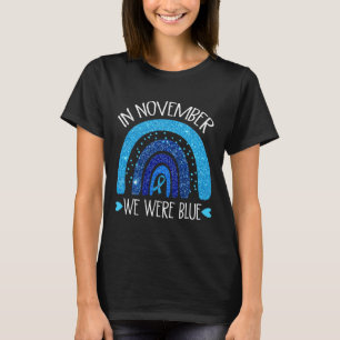 Im November tragen wir Blaue Regenbogendiabetes-Aw T-Shirt