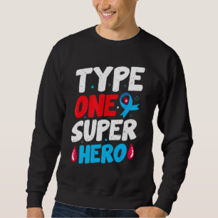 Im November tragen wir blaue Schmetterlinge Diabet Sweatshirt