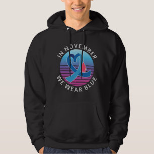 Im November tragen wir Blauen Diabetes Bewusstsein Hoodie