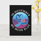 Im November tragen wir Blauen Diabetes Bewusstsein Karte (Gelbe Blume)