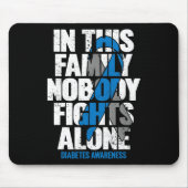 Im November tragen wir blauen T1D T2D Diabetes. Mousepad (Vorne)
