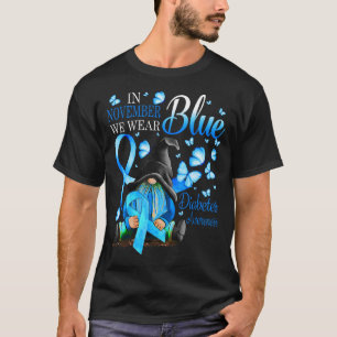 Im November tragen wir Blauer Diabetes-Bewusstsein T-Shirt