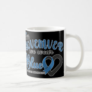 Im November tragen wir Blauer Herzkrebs Diabetes a Kaffeetasse