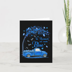 Im November tragen wir Blauer LKW-Schmetterling-Di Karte