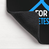 Im November tragen wir blaues Diabetes Awareness B Mousepad (Ecke)