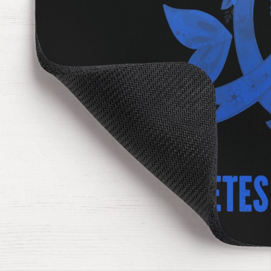 Im November tragen wir blaues Diabetes Awareness B Mousepad (Ecke)