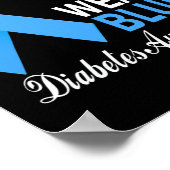 Im November tragen wir blaues Diabetes Awareness B Poster (Ecke)