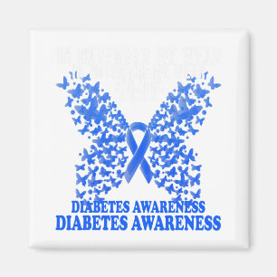 im November tragen wir blaues Diabetes-Bewusstsein Magnet