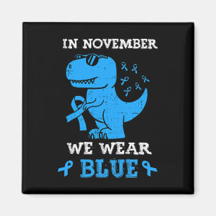 Im November tragen wir Blue Diabetes Awareness Tre Magnet