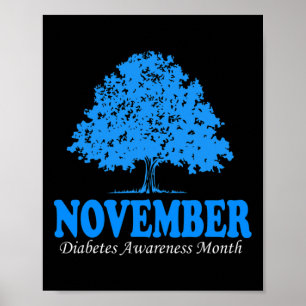 Im November tragen wir Blue Pumpkin Diabetes Aware Poster