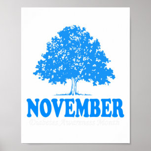 Im November tragen wir Blue Pumpkin Diabetes Aware Poster