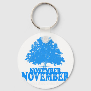Im November tragen wir Blue Pumpkin Diabetes Aware Schlüsselanhänger
