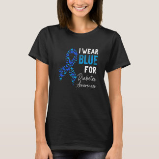 Im November tragen wir Blue Ribbon T1D Diabetes Aw T-Shirt