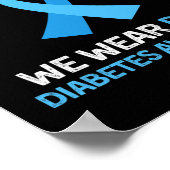 Im November tragen wir Blue Support Diabetes Aware Poster (Ecke)
