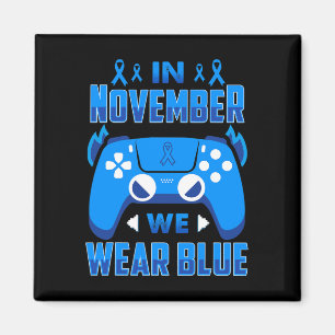 Im November tragen wir Blue T1d Diabetes Awareness Magnet