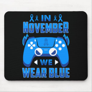 Im November tragen wir Blue T1d Diabetes Awareness Mousepad
