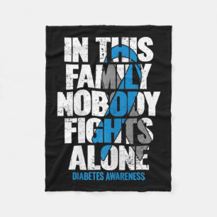 Im November tragen wir Blue T1d T2d Diabetes Fleecedecke