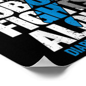 Im November tragen wir Blue T1d T2d Diabetes Poster (Ecke)