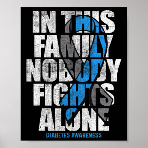 Im November tragen wir Blue T1d T2d Diabetes Poster