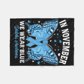 Im November tragen wir das Bewusstsein für Blaue D Fleecedecke (Vorderseite (Horizontal))