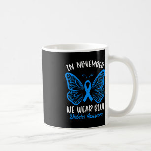 Im November tragen wir das Bewusstsein für Blaue D Kaffeetasse