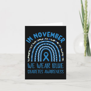 Im November tragen wir das Bewusstsein für Blaue D Karte