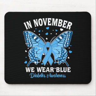 Im November tragen wir das Bewusstsein für Blaue D Mousepad