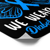 Im November tragen wir das Bewusstsein für Blaue D Poster (Ecke)