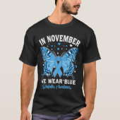 Im November tragen wir das Bewusstsein für Blaue D T-Shirt (Vorderseite)
