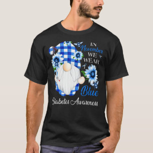 Im November tragen wir das Bewusstsein für Blaue D T-Shirt