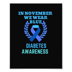 Im November tragen wir das Bewusstsein für Blaue  Fotodruck