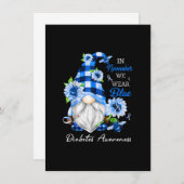 Im November tragen wir das Bewusstsein für den bla Einladung (Vorne/Hinten)