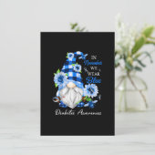 Im November tragen wir das Bewusstsein für den bla Einladung (Stehend Vorderseite)