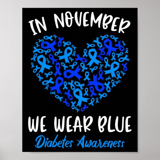 Im November tragen wir das Bewusstsein für die Bla Poster (Vorne)