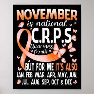 Im November tragen wir das Bewusstsein für Orange Poster