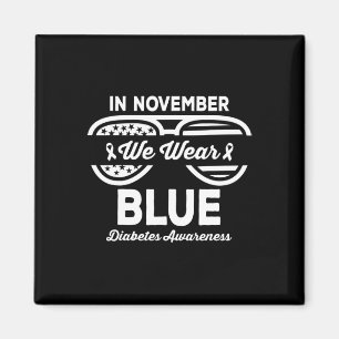 Im November tragen wir das Blaue Diabetes-Bewussts Magnet