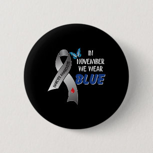 Im November tragen wir das blaue Diabetes-Sensibil Button