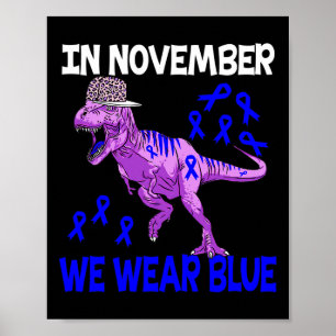 Im November tragen wir das Blaue Typ 1 Diabetes-Be Poster