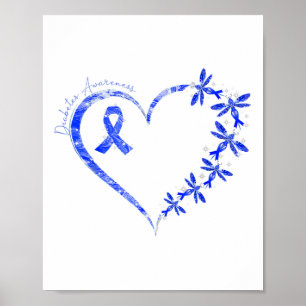 Im November tragen wir den Dragon "Blaues Diabetes Poster