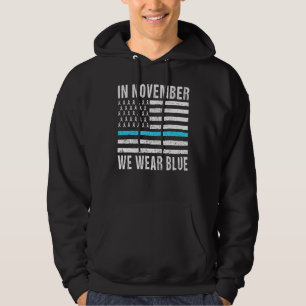 Im November tragen wir den Monat des Blauen Diabet Hoodie